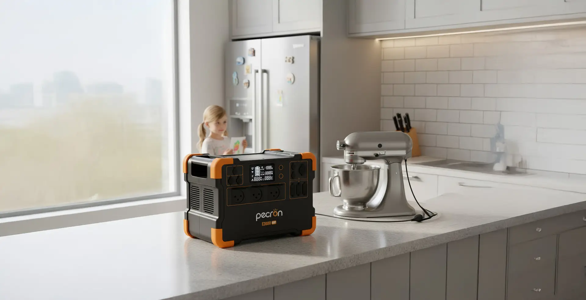 תחנת כוח ניידת PECRON E2000LFP